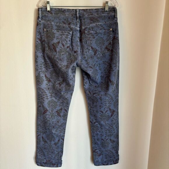 Anthropologie Pilcro Women blue tribal paisley boyfriend slim jeans size 28 EUC! - Picture 10 of 15